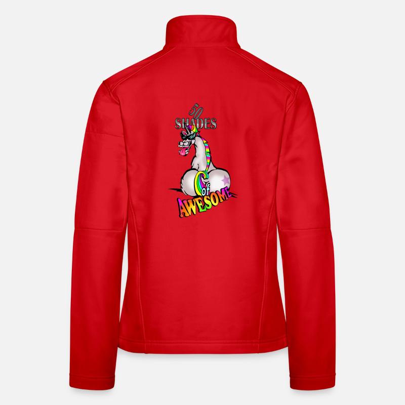 Licorne 50 nuancesawe Veste en tissu softshell Femme