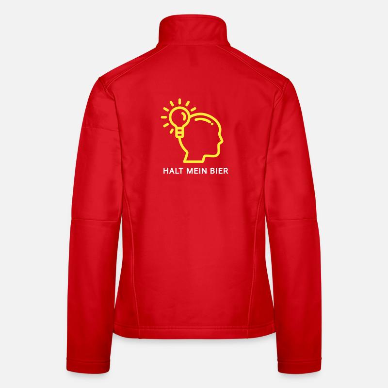 Innovatives Denk-Design mit Lichtsymbol Frauen Softshelljacke