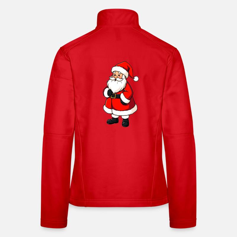 Weihnachtsmann Frauen Softshelljacke