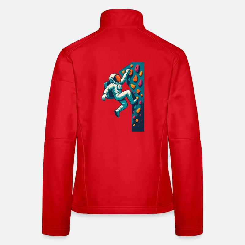 Bouldering Astronaut Hovering Easy Climbing Gesche Women's Softshell Jacket