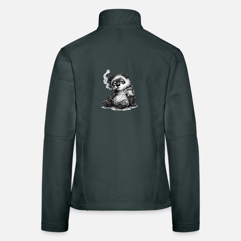 Meh Bear – Unbothered Sketch (Sarcasm) Women's Softshell Jacket