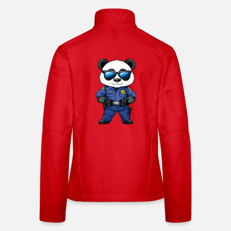 Polizei Panda Frauen Softshelljacke