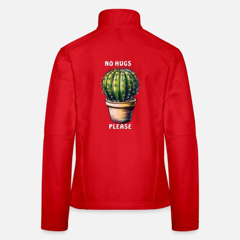 CACTUS NO HUGS PLEASE Women's Softshell Jacket