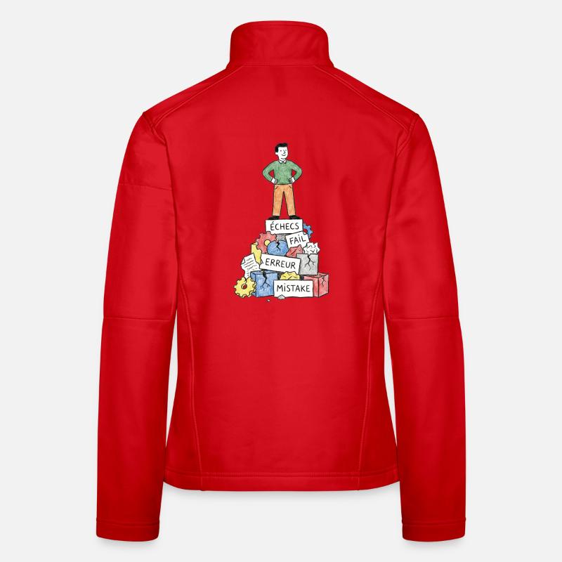 Man on error blocks - Women's Softshell Jacket - red