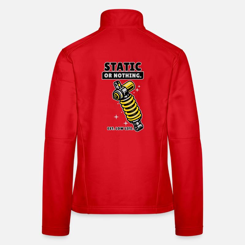 Static Or Nothing Low Life Tuning Design Frauen Softshelljacke