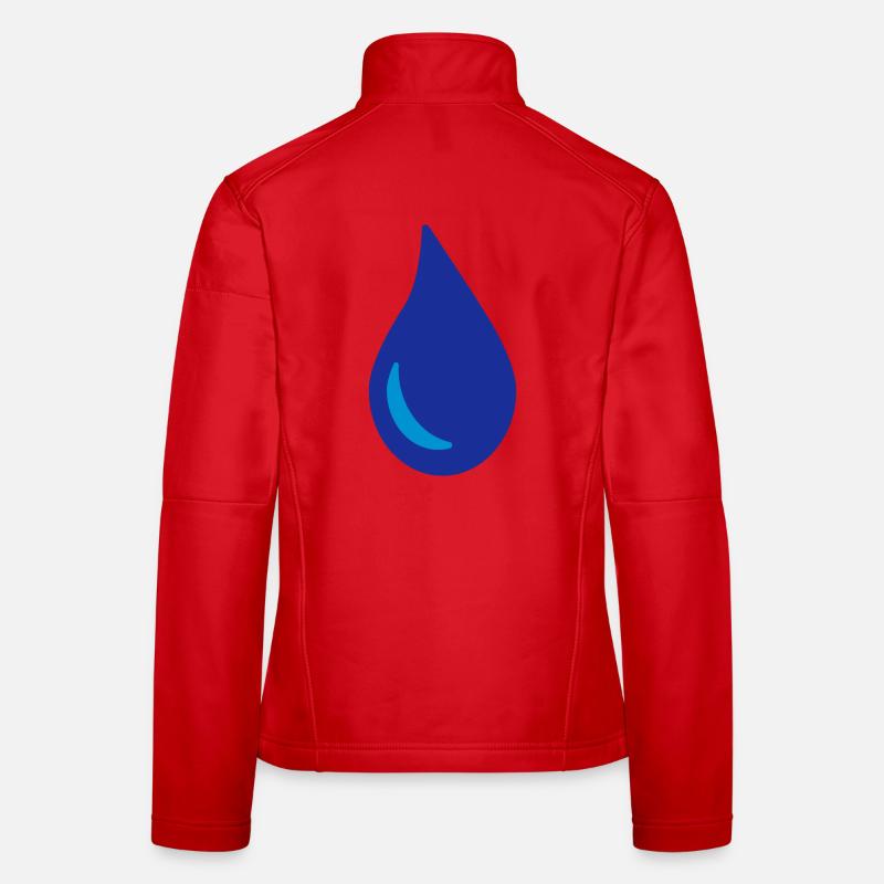 Wassertropfen Frauen Softshelljacke