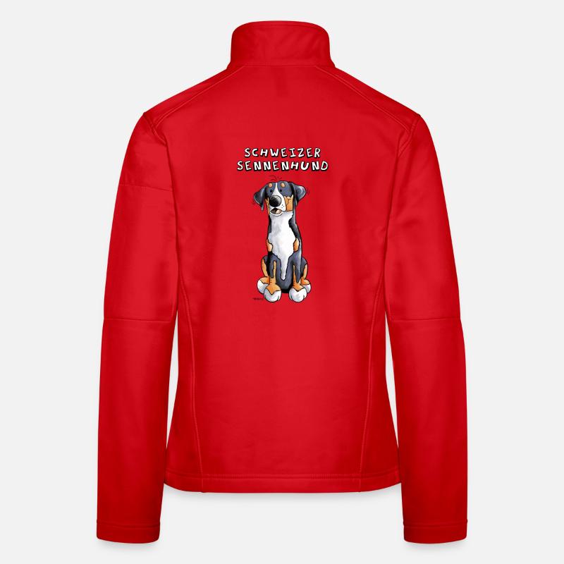Schweizer Sennenhund - Frauen Softshelljacke - Rot