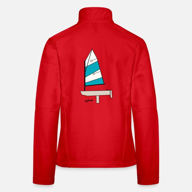 Optimist Sailboat Variant 3 Women's Softshell Jacket