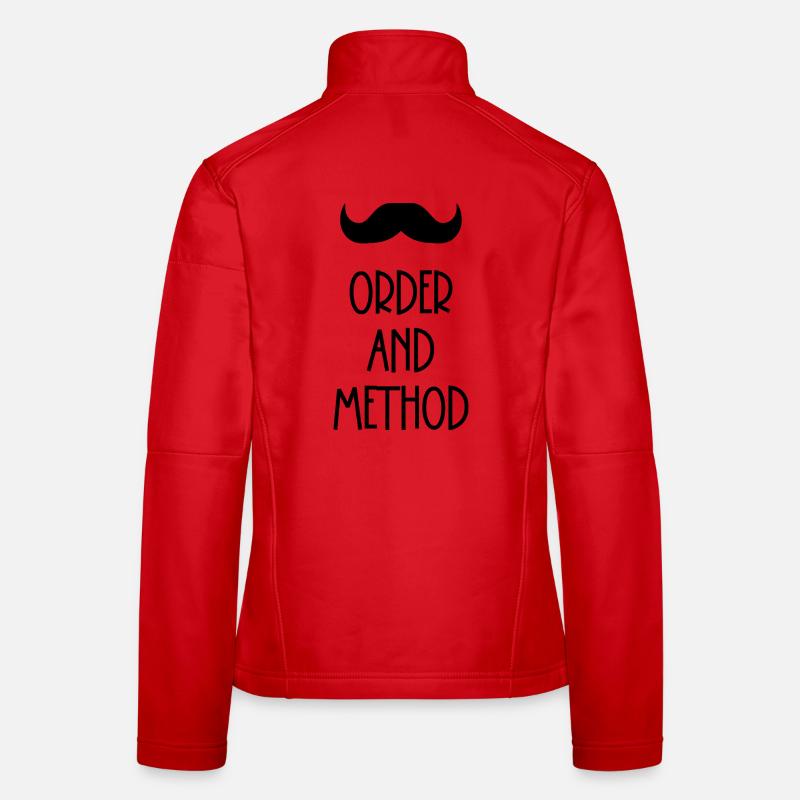 Order and method Poirot mustache Women's Softshell Jacket