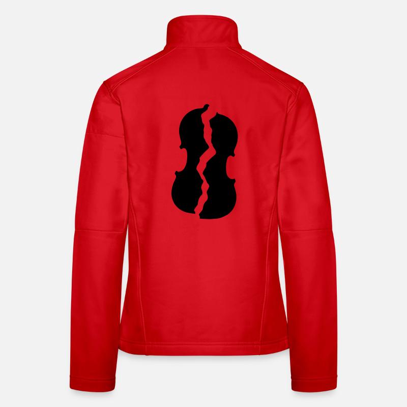 Geige zerbrochen Frauen Softshelljacke