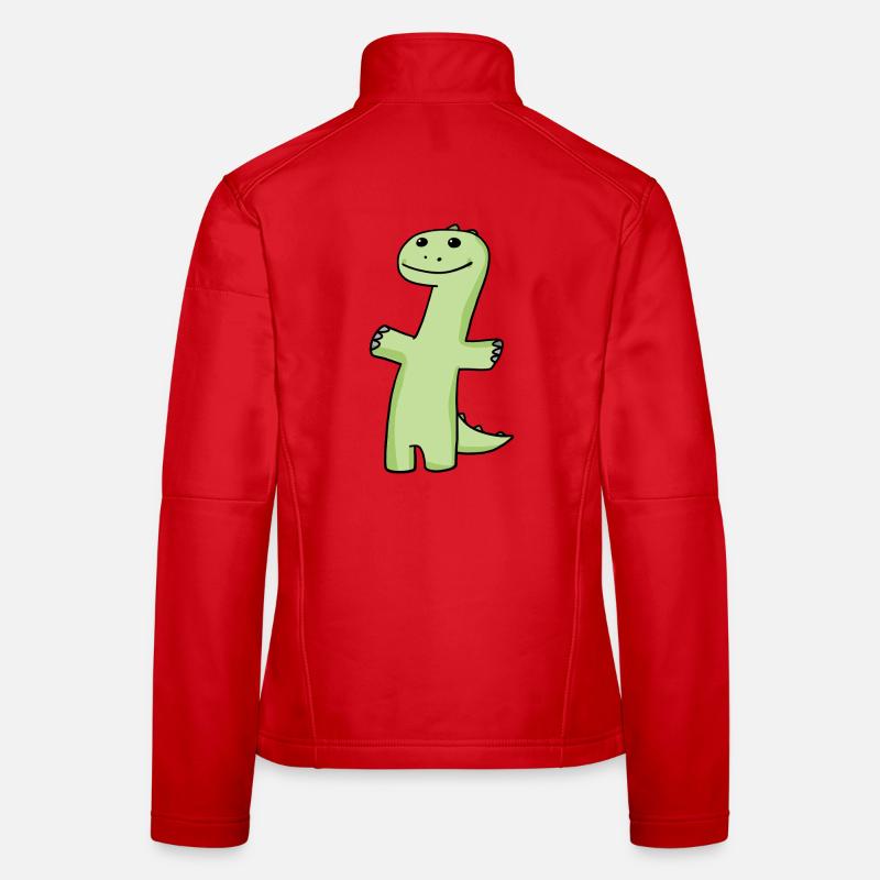Dinosaurier Grün Frauen Softshelljacke
