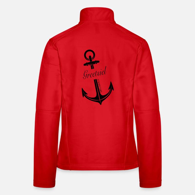 Greetsiel - Frauen Softshelljacke - Rot