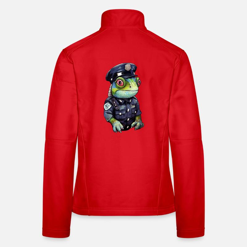 Policière caméléon Veste en tissu softshell Femme