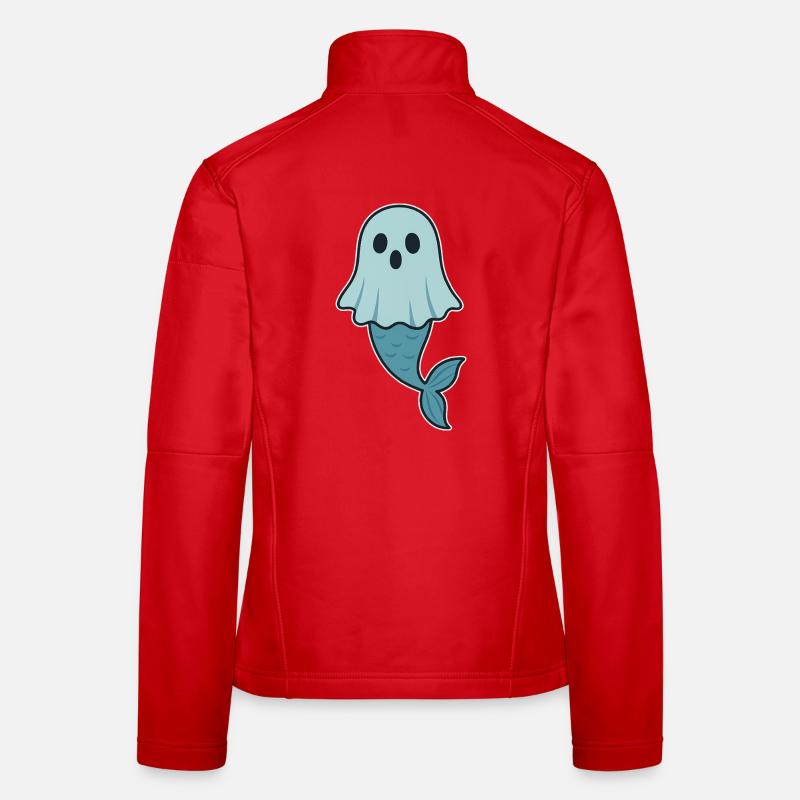 Illustration de sirène fantôme Veste en tissu softshell Femme