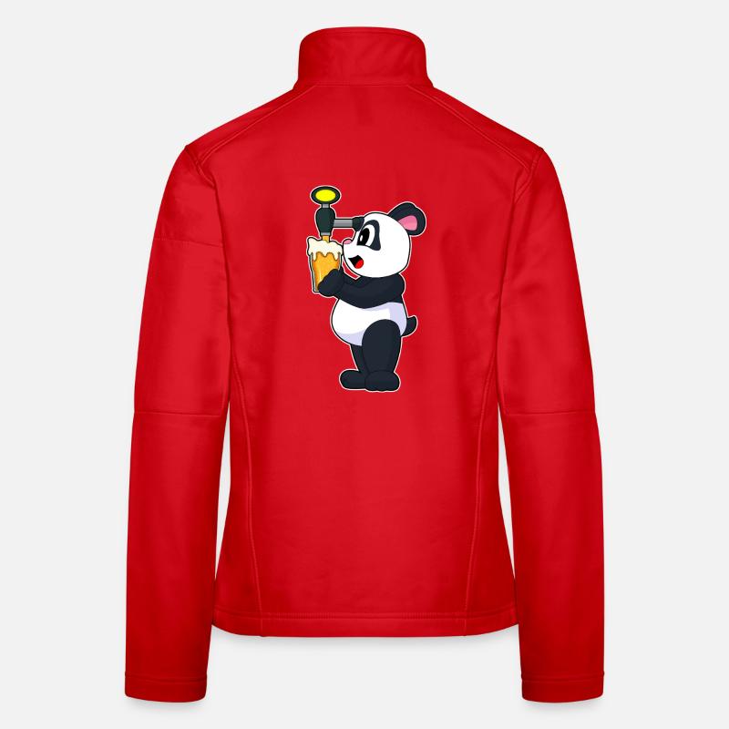 Panda Bier Frauen Softshelljacke