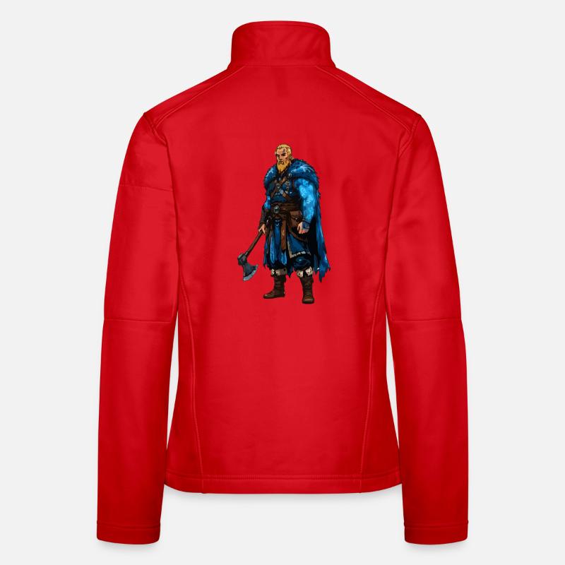 Wikinger Krieger Frauen Softshelljacke