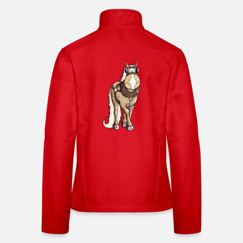 Gigantischer Kaltblüter - Kaltblut - Frauen Softshelljacke - Rot