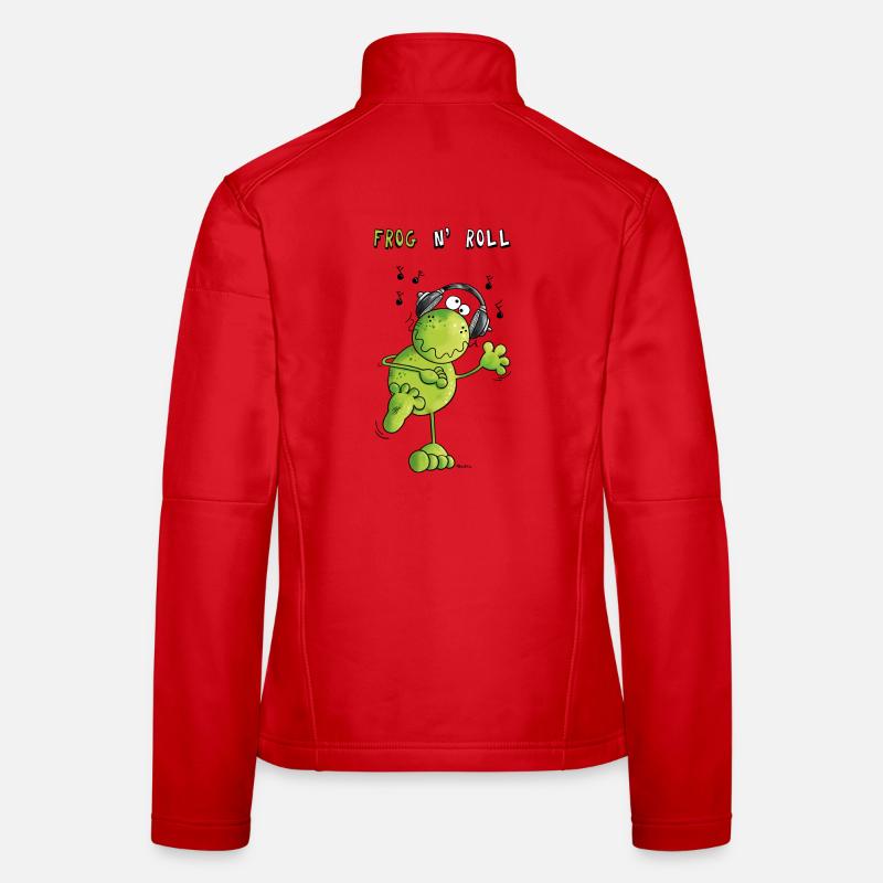Frog n' Roll - Frauen Softshelljacke - Rot