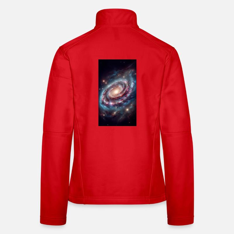 Pastel Galactic Vortex Women's Softshell Jacket