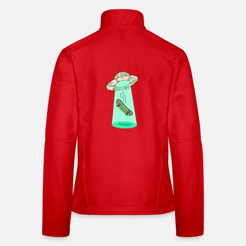 Faisceau de skateboard Ufo Veste en tissu softshell Femme
