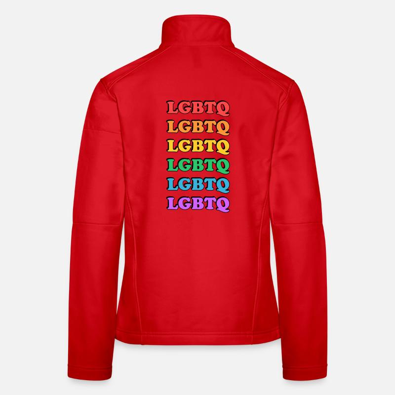Rainbow LGBTQ - Frauen Softshelljacke - Rot