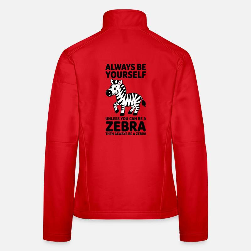 Zebra Spruch Lustiges Zebra Geschenk Frauen Softshelljacke