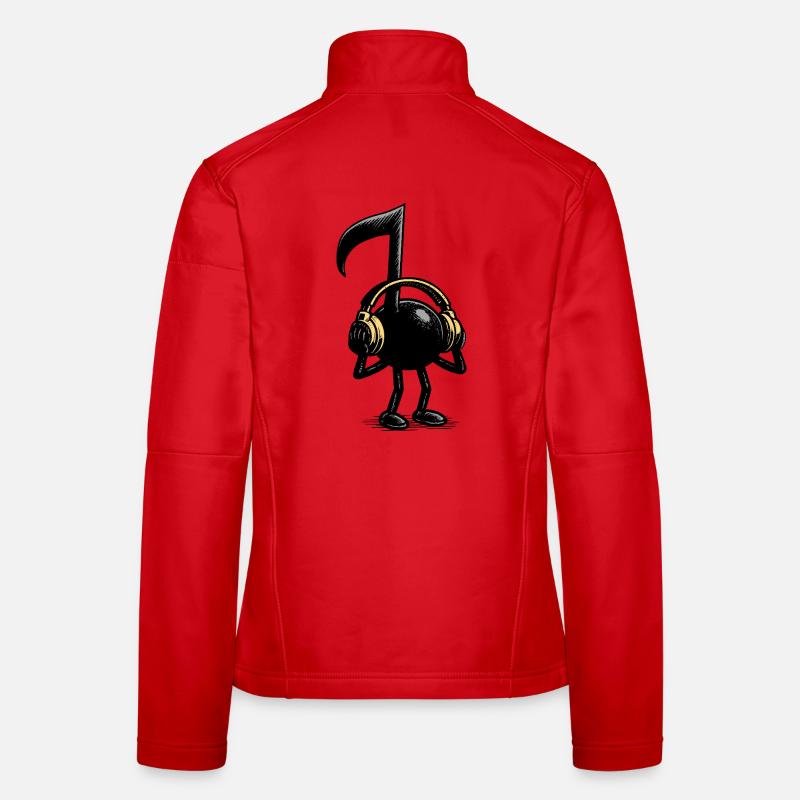 musical note Women's Softshell Jacket