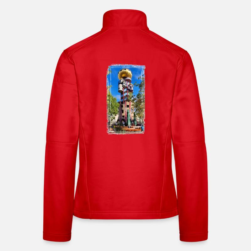 Hundertwasserturm beim Kuchlbauer Frauen Softshelljacke