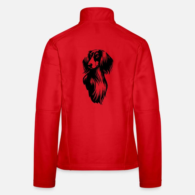 Tête de Saluki Veste en tissu softshell Femme