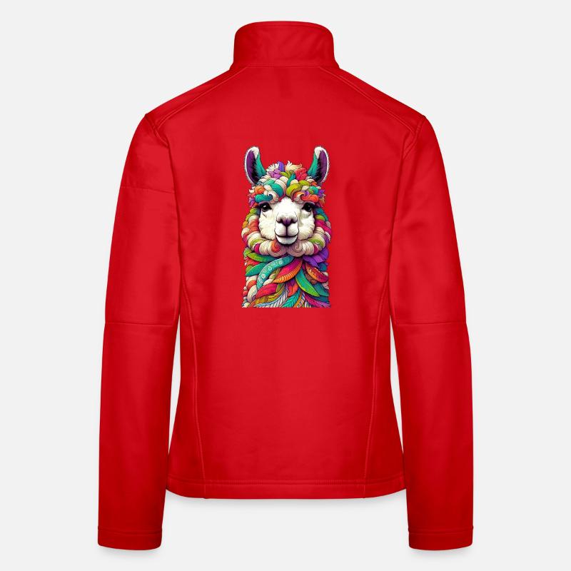 Alpaka - Frauen Softshelljacke - Rot