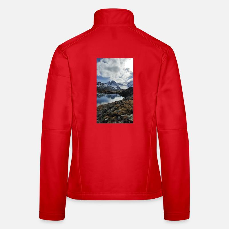 Snow-capped mountains Women's Softshell Jacket