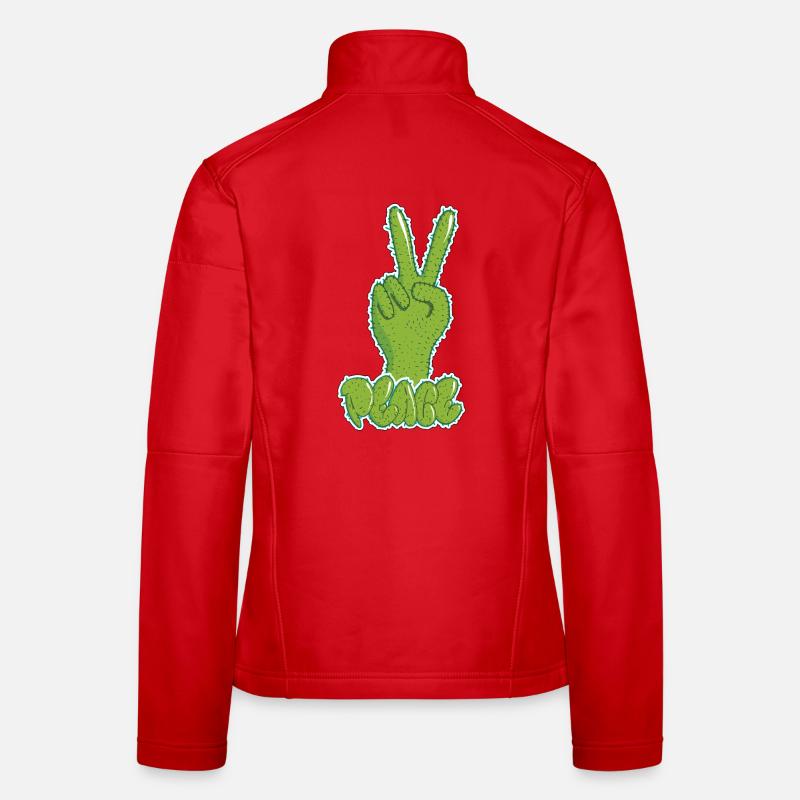 Graffiti Paix Veste en tissu softshell Femme