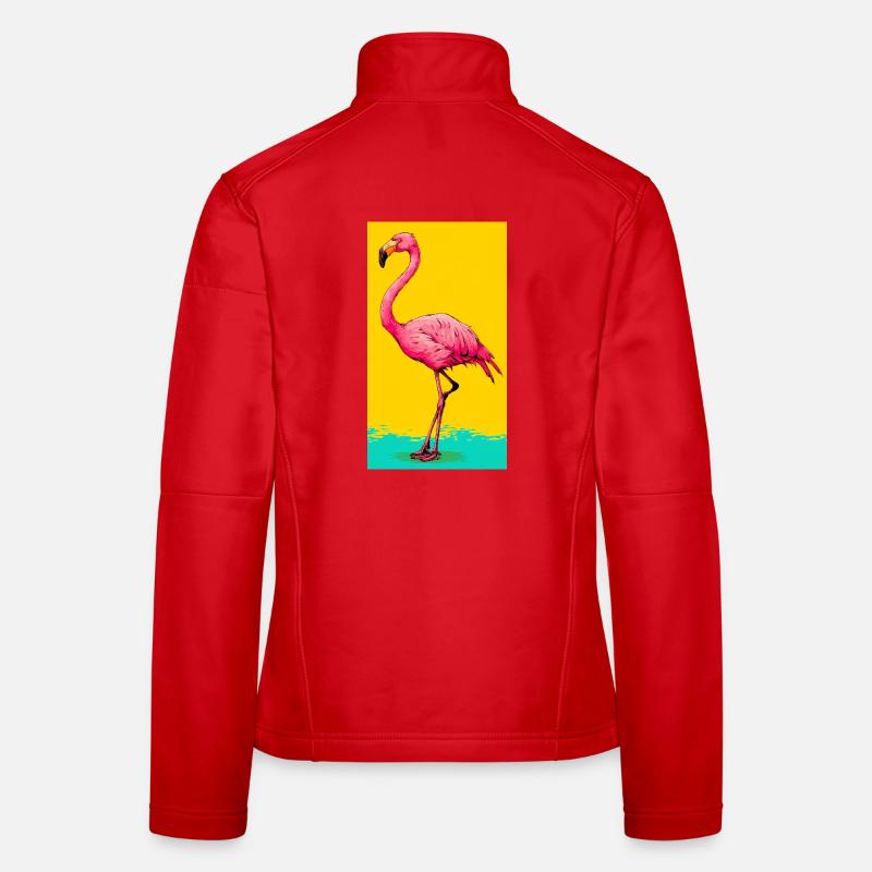 Flamant Veste en tissu softshell Femme