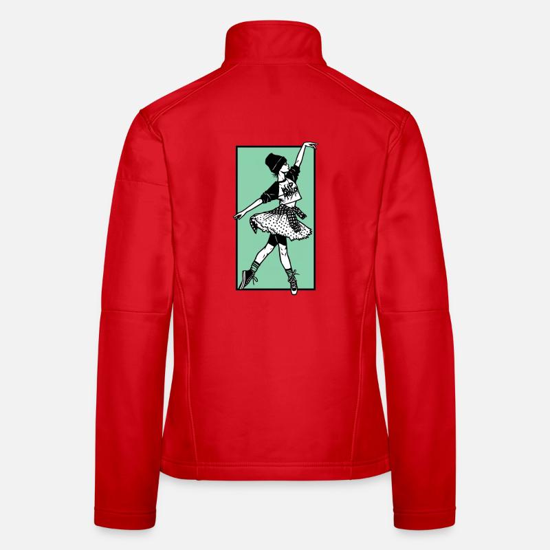 Female dancer #2 Women's Softshell Jacket
