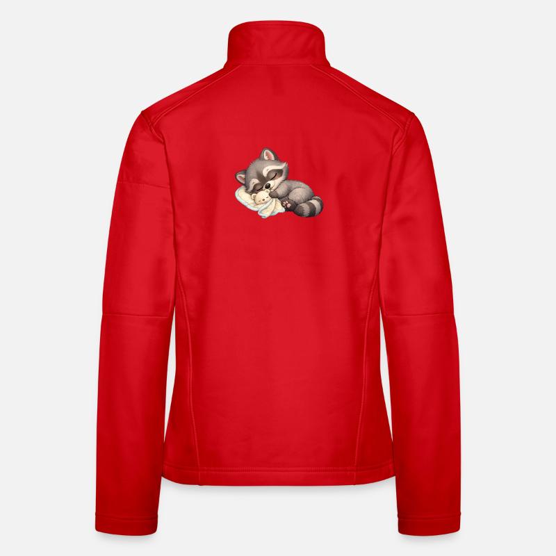 Baby Oskar with comforter - Women's Softshell Jacket - red