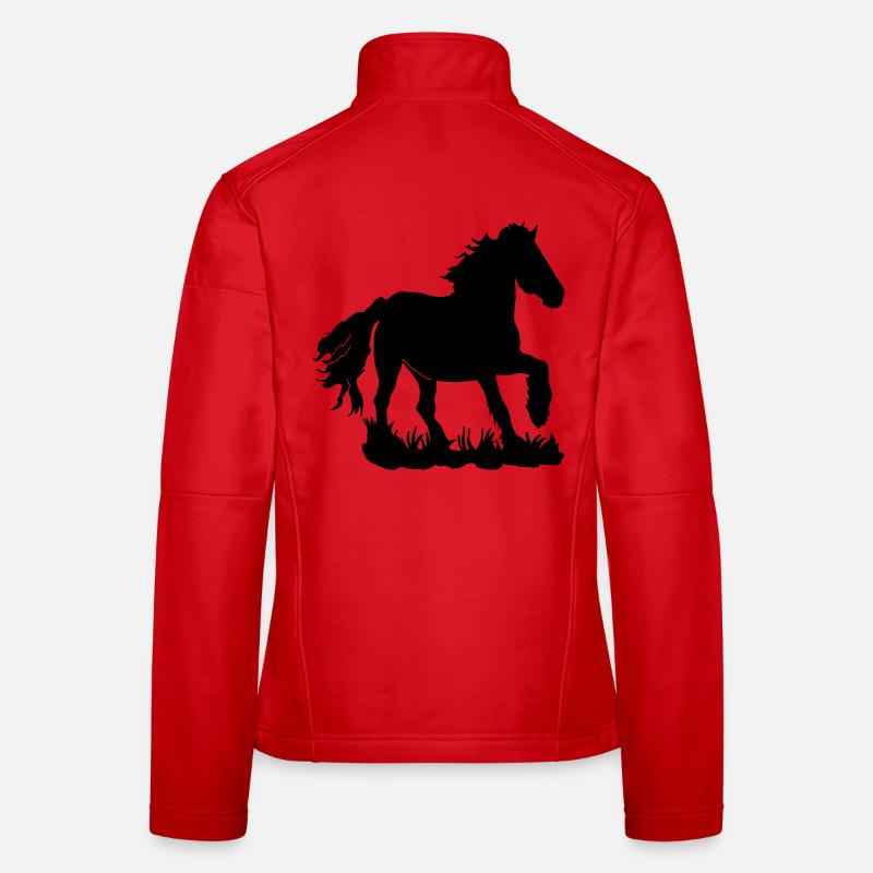 Friese im Galopp Frauen Softshelljacke
