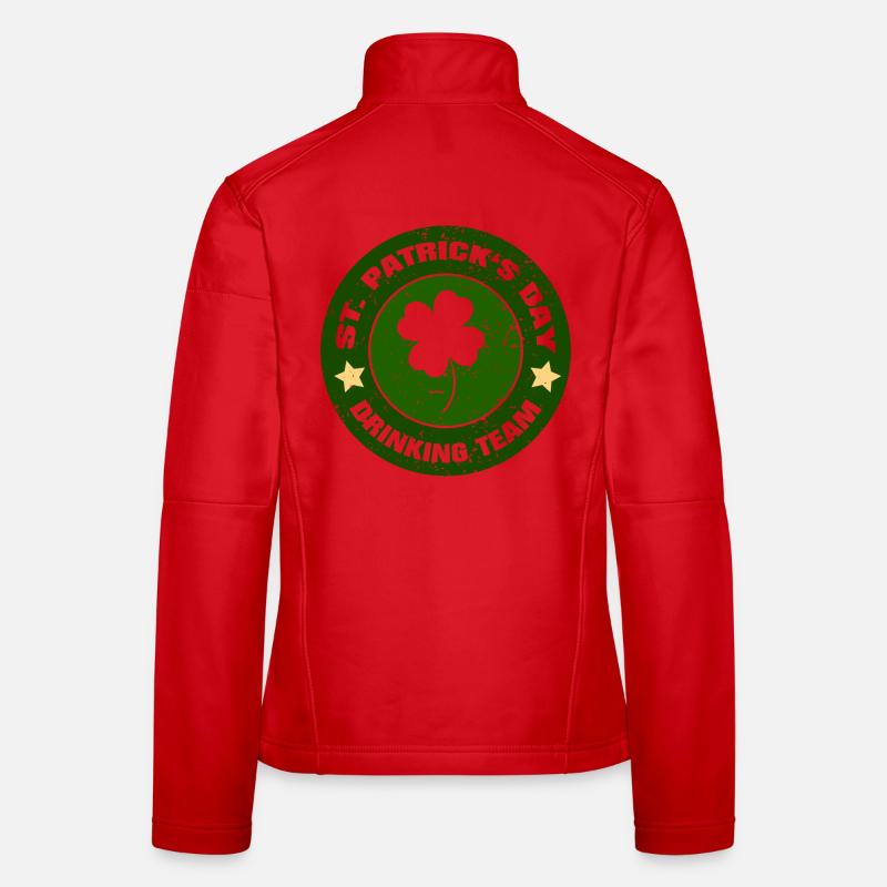 St. Patrick's Day Drinking Team - Funny Spruch Frauen Softshelljacke