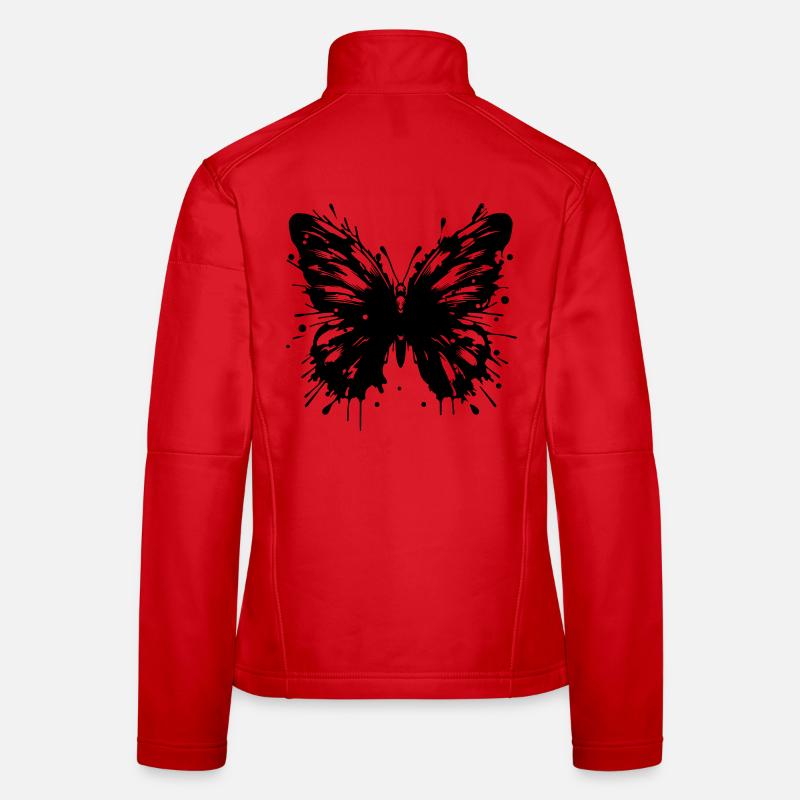 Schmetterling Frauen Softshelljacke