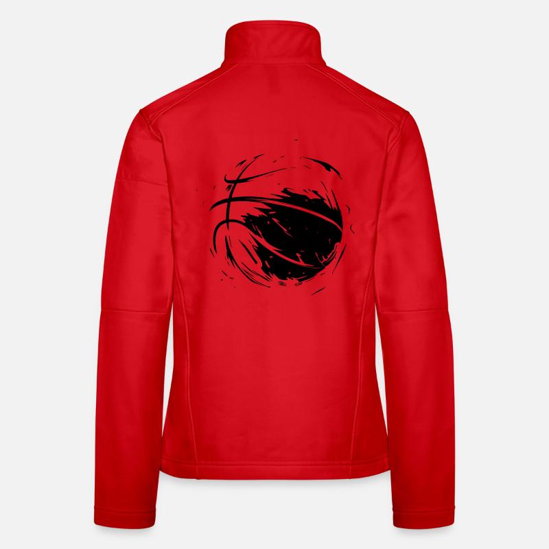 Conception de basket-ball Veste en tissu softshell Femme
