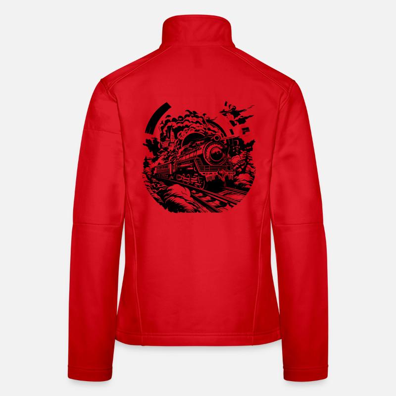 Chemin de fer Veste en tissu softshell Femme