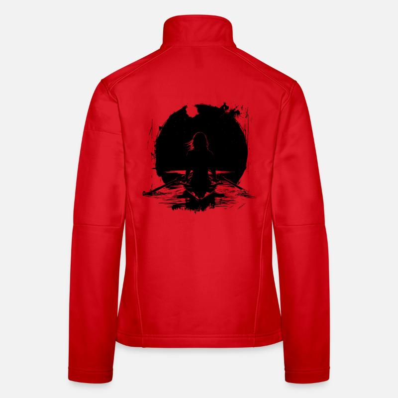 Rameuse Dessin Veste en tissu softshell Femme