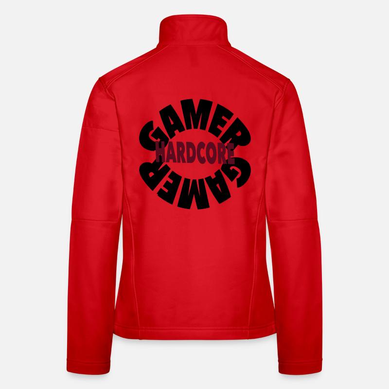 Gamer Hardcore – Bold Gaming Statement Women's Softshell Jacket