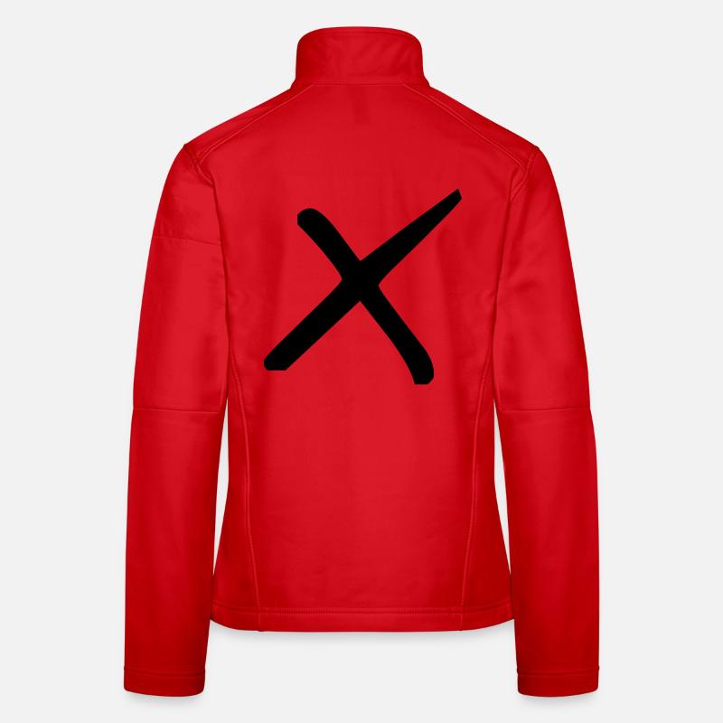 Croix élégante Veste en tissu softshell Femme