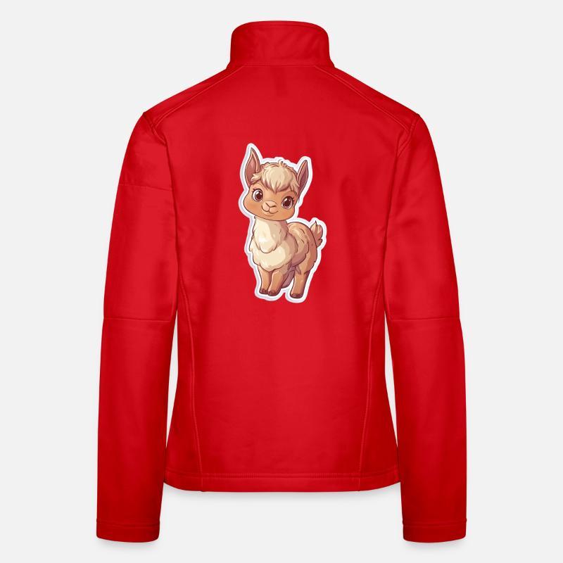 Llama Alpaca Llama Animal Gift Women's Softshell Jacket