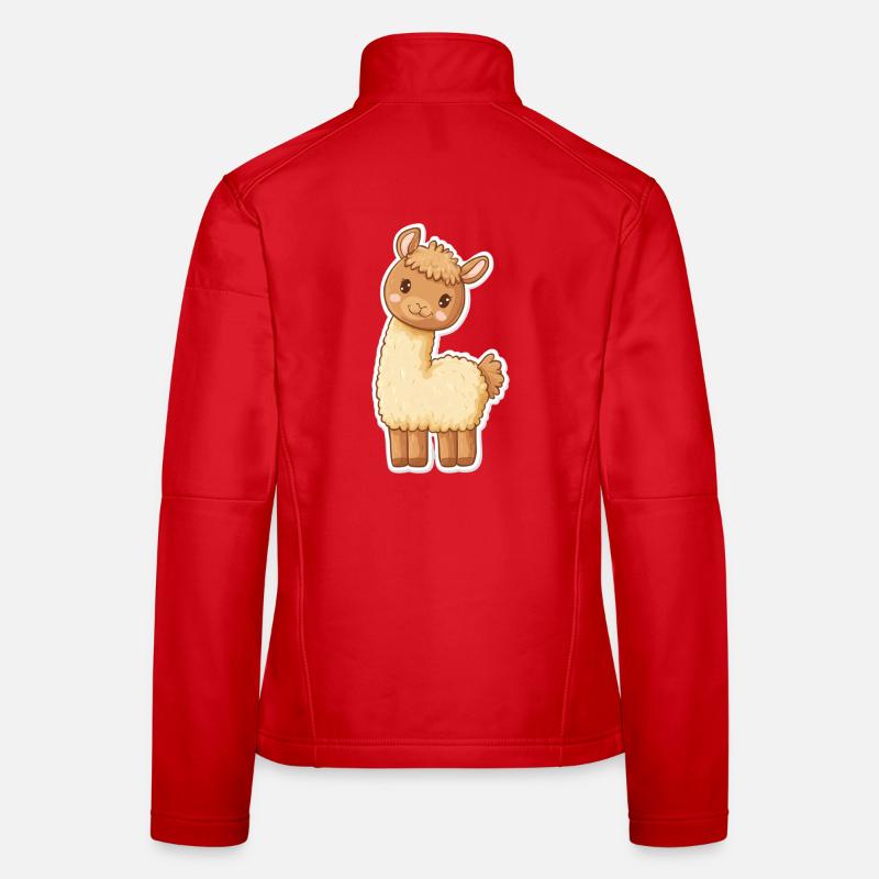 Lama Alpaka Llama Tier Geschenk Frauen Softshelljacke