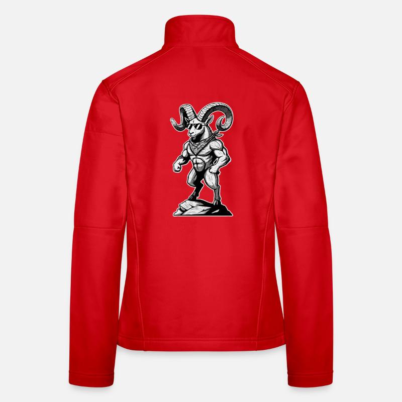 Wandern Wanderer Bergsteiger Berg Steinbock Bock Frauen Softshelljacke