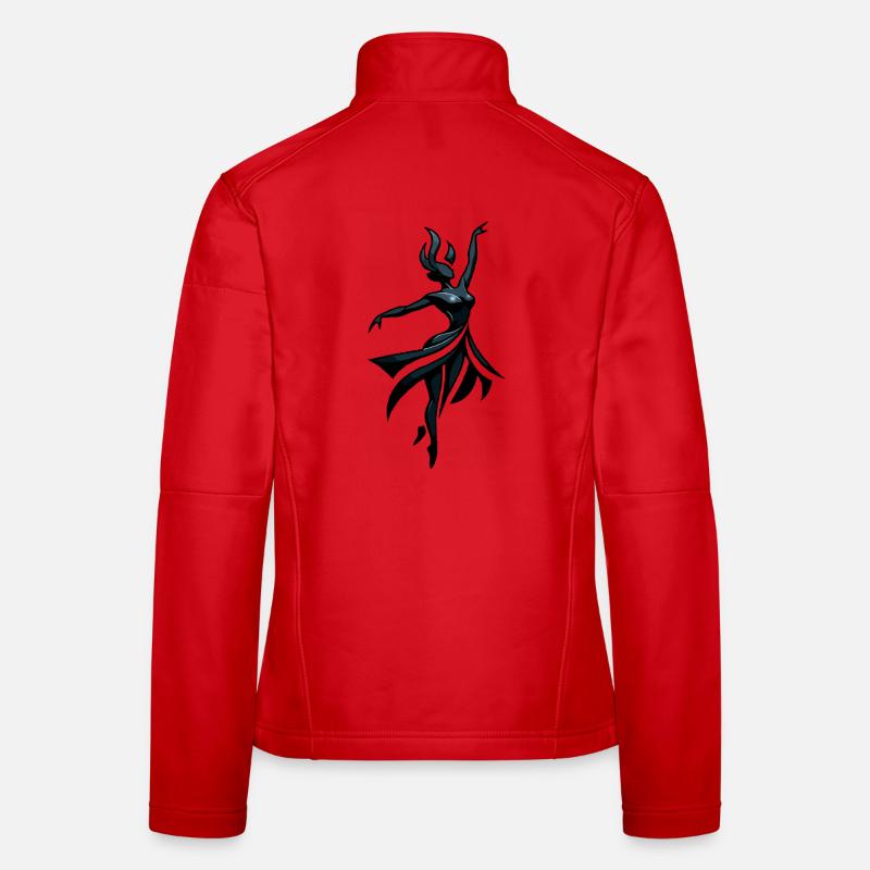 Shadow dancer in neon blue Women's Softshell Jacket