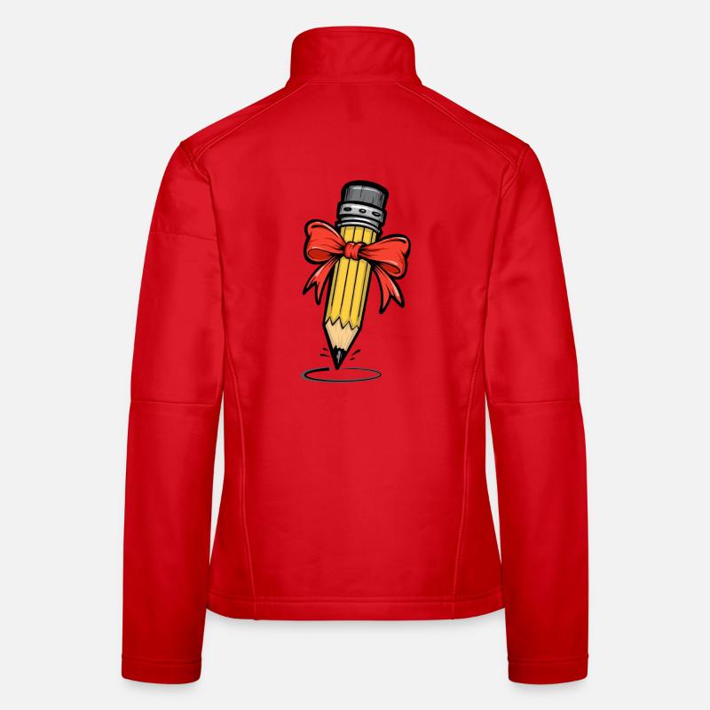 Stift Bleistift Kunst Frauen Softshelljacke