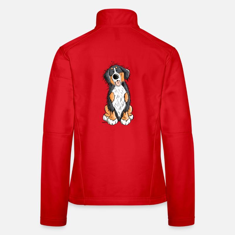 Berner Sennenhund mach Platz - Frauen Softshelljacke - Rot