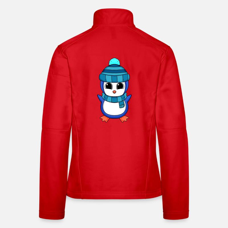 Pinguin Pinguine - Frauen Softshelljacke - Rot